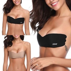 Invisible Backless Strapless Push Up Adhesive Bra